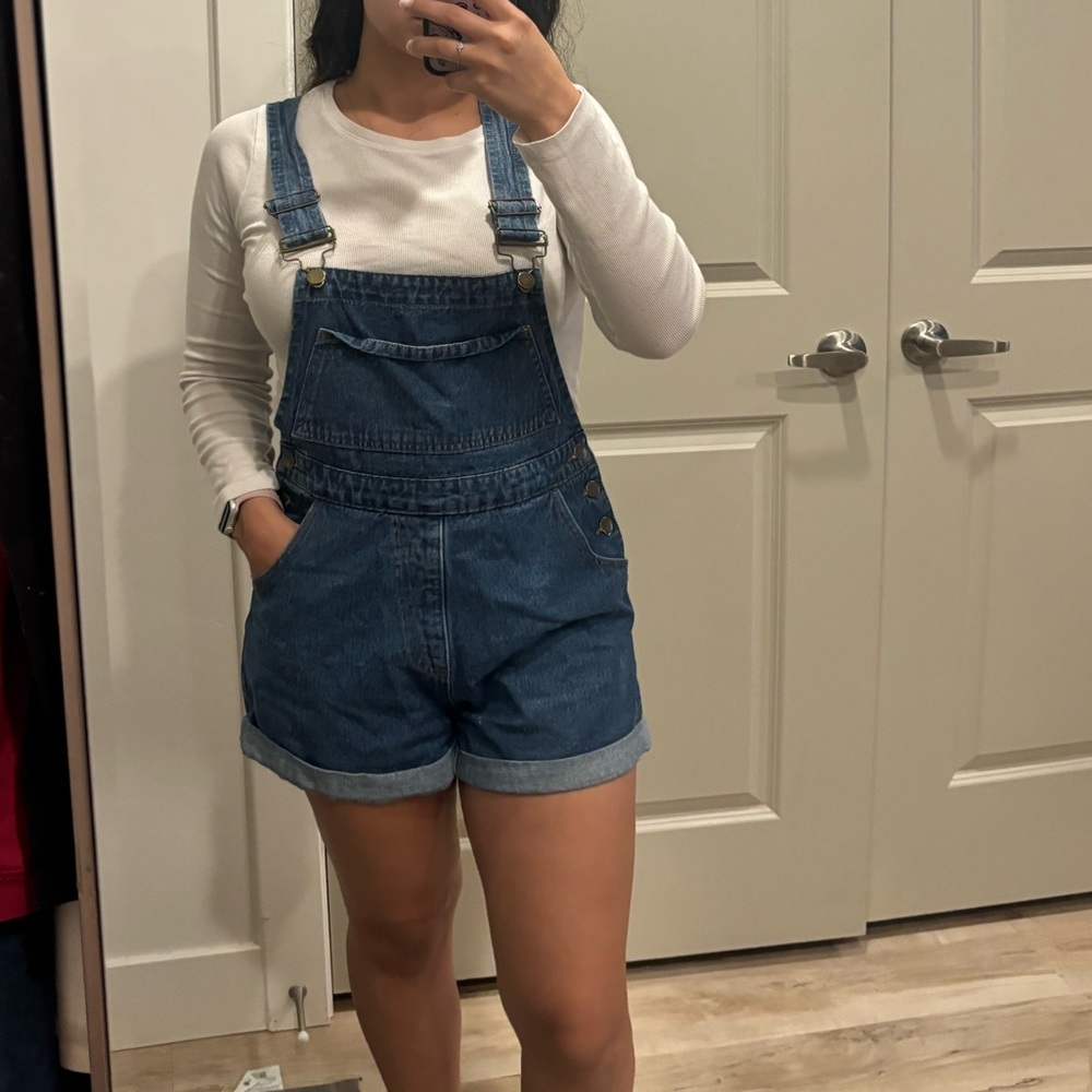 Princess Polly blue jean overalls